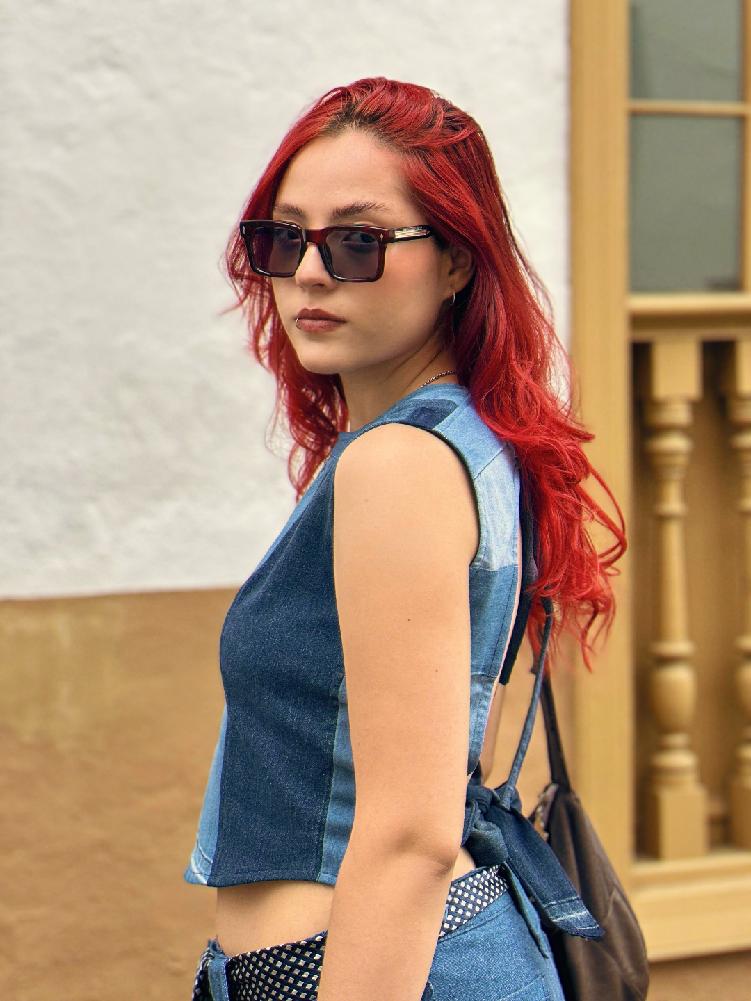 Aura Denim Blouse