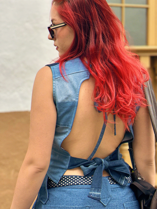 Aura Denim Blouse