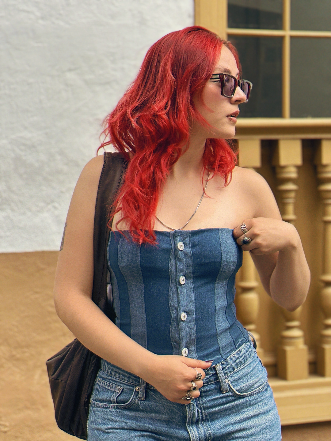 Nova Denim Top