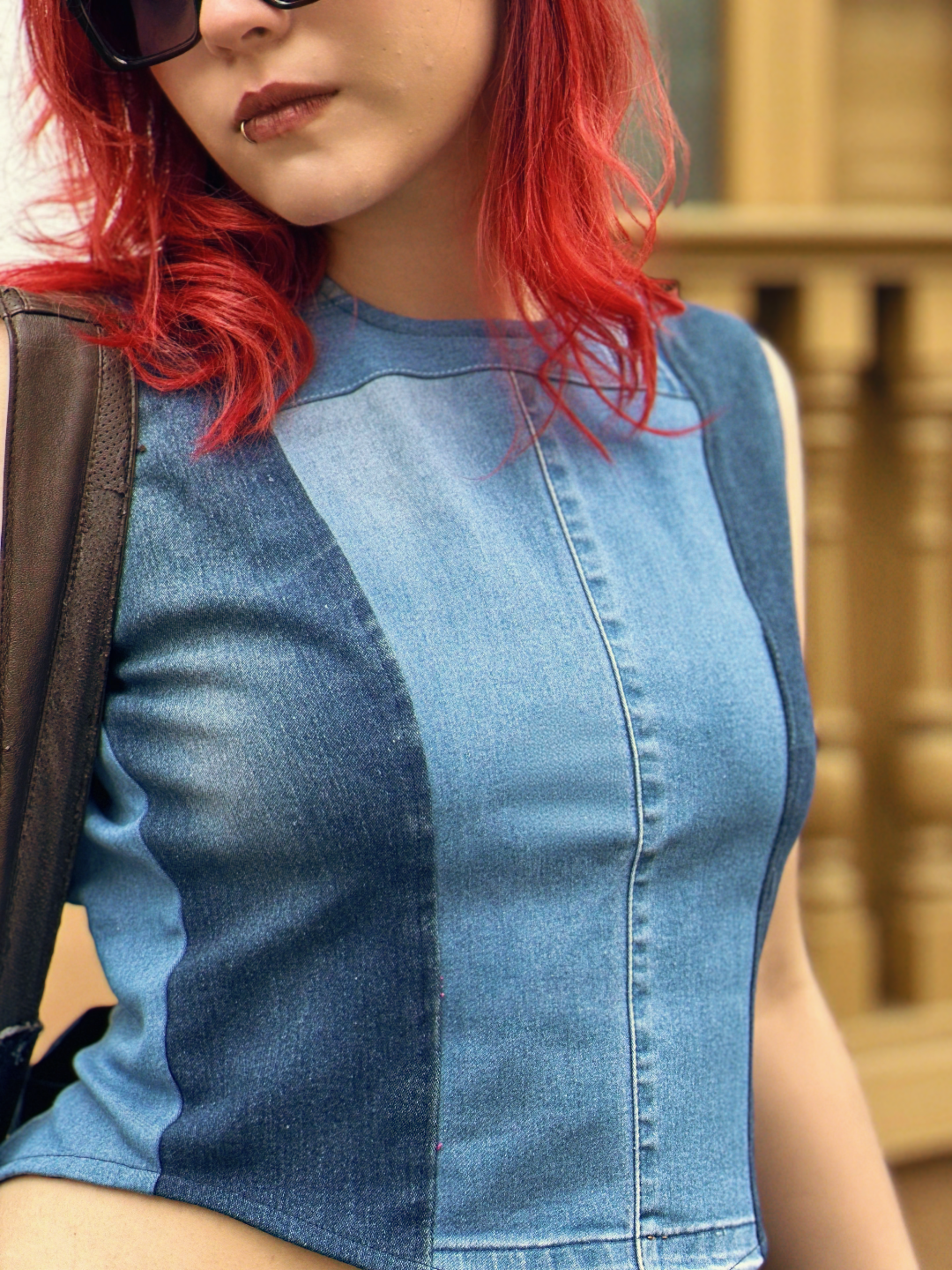 Aura Denim Blouse